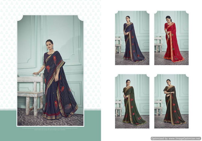 Ynf Morpankh Banaras Fancy Party Wear Georgette Designer Saree Collection